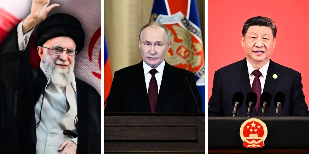 Ali Khamenei, Vladimir Putin, Xi Jinping