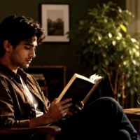 reading book