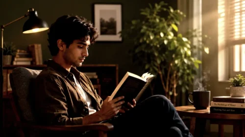reading book