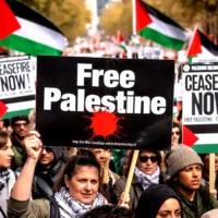 Protest for Palestinian