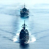 US warships