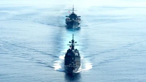 US warships