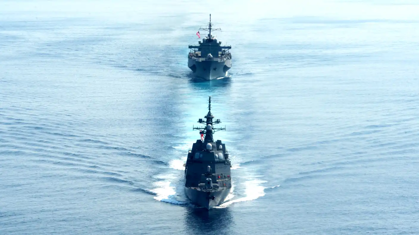 US warships