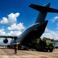 Military cargo aircraft