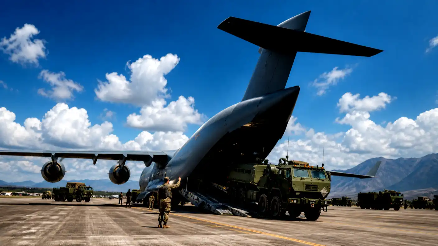 Military cargo aircraft