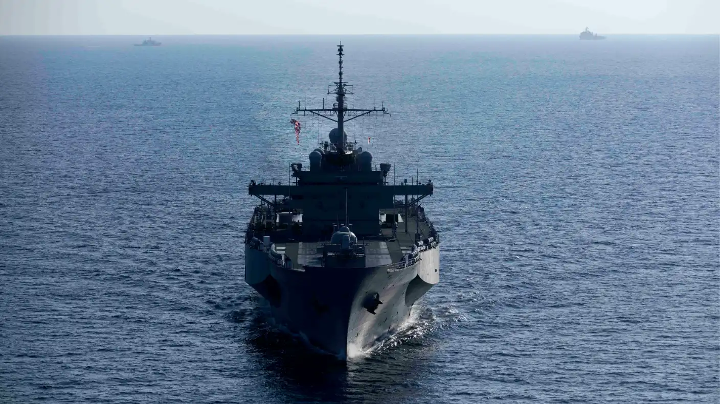US warships